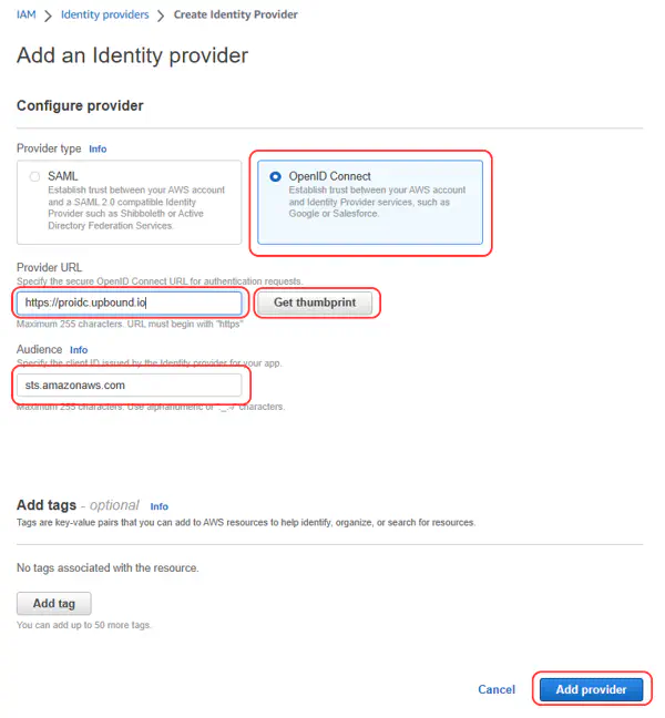Configure an Identity Provider in AWS